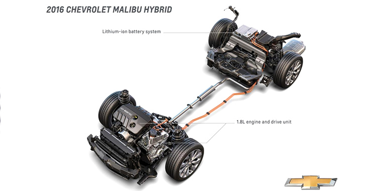 Силовая установка гибридного Chevrolet Malibu