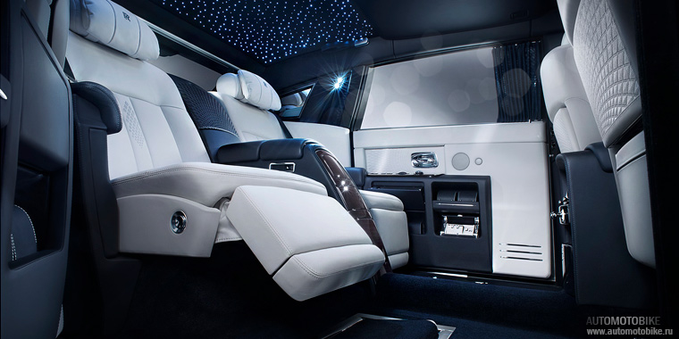 Интерьер роскошного Rolls-Royce Phantom Limelight