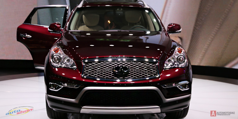 роскошный экстерьер Infiniti QX50 на автосалоне в Нью-Йорке 2015