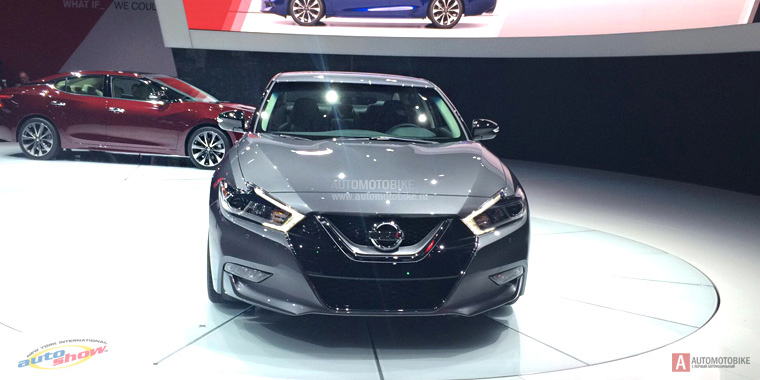 Новый  седан Nissan Maxima презентован на автошоув Нью-Йорке