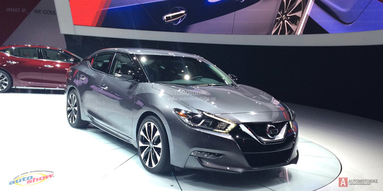 Стильный и обновленный дизайн Nissan Maxima NYAS 2015