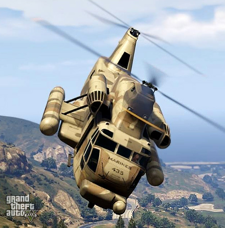 Grand Theft Auto 5 вертолет