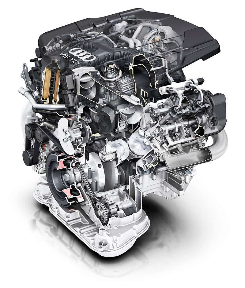 Новый турбо дизельный двигатель Audi V6 TDI