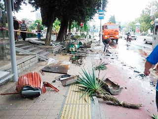 Авария в Сочи 19 июня 2014 года на Театральной