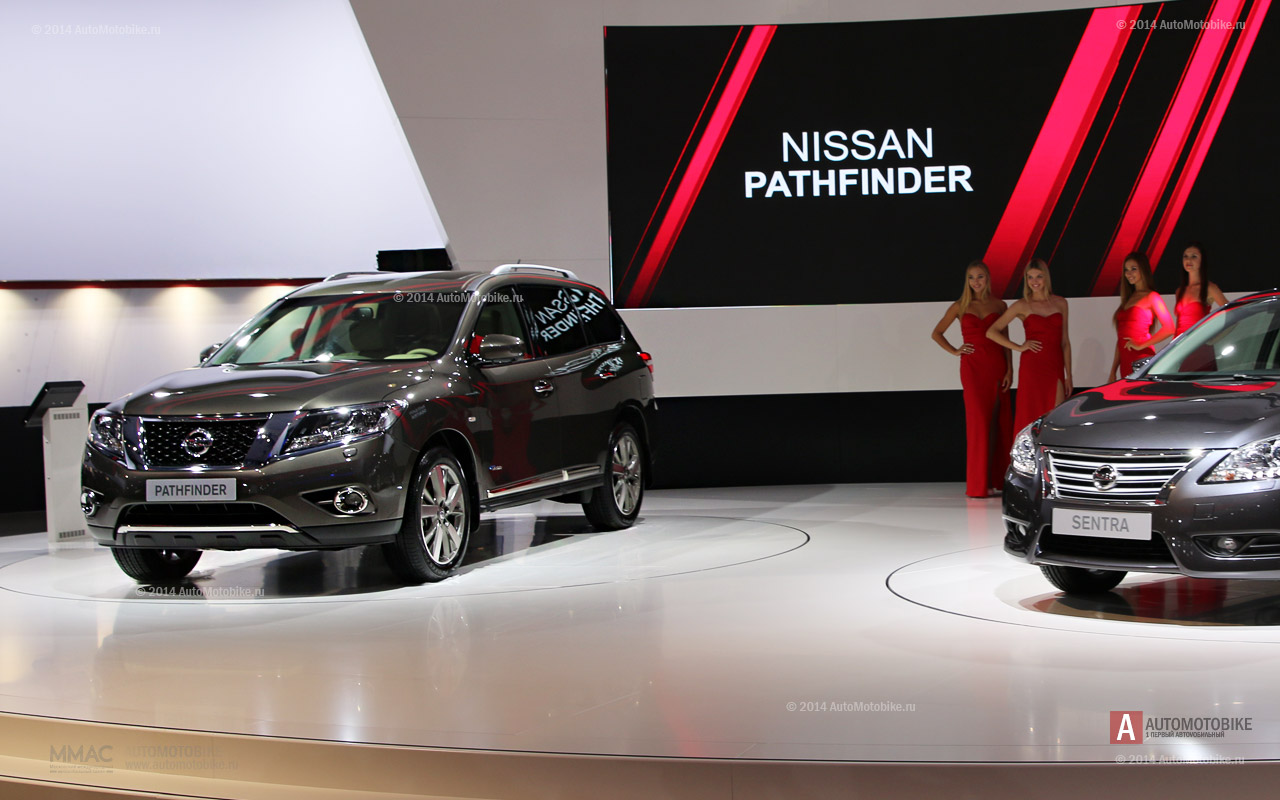 Премьера новых моделей Ниссан - внедорожника Nissan Pathfinder Hybrid 2014 на ММАС 2014