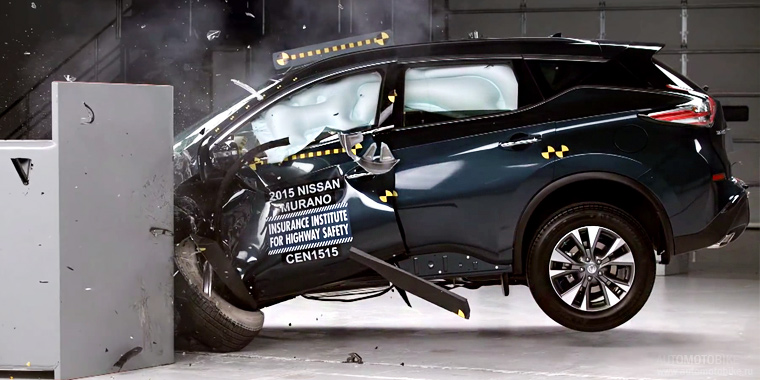 2015 Nissan Murano краш тест IIHS