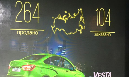 продажи LADA Vesta