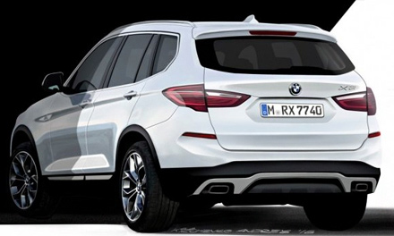 BMW X3 - рендерное изображение