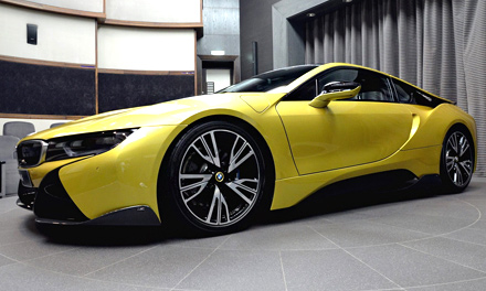 BMW i8 Austin Yellow